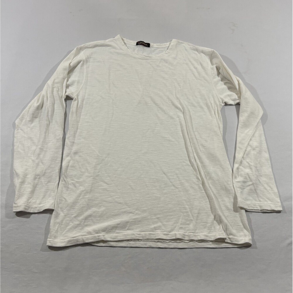 Mister Freedom The Sportman White Stanley Long Sleeve Cotton T-shirt Sz M USA